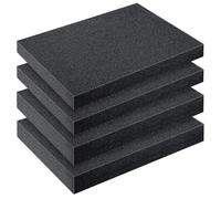 Puthernm 4 Pezzi di Cuscinetti In Schiuma di Poliuretano Tagliabili, Fogli di Schiuma, Inserti In Schiuma per Scatole di Attrezzi, per Custodie, Imbottiture per Imballaggio