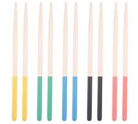 Puthernm 5 Accoppiamenti/Sticks Impostato 7A Maple Drum per I Bambini/Ragazzi, Misura per Tutti I Drum Set di Batteria Accessori Multicolore