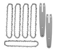 Puthernm 5 Pezzi 6 Pollici Mini Catena per Motosega con 2 Pezzi Accessori di Ricambio Parti Barra Della Catena per Mini Motosega Portatile Elettrica Fili