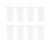 Puthernm 5 Pollici 8 Pezzi Vaso di Fiori Trasparente Fioriera Vaso di Orchidee nel Plastica con Fori Vasi per Piante Alte per La Decorazione del Negozio di Fiori Domestici