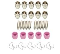 Puthernm 55 Pezzi di Consumo per Ugelli per Cannello da Taglio al Plasma Ad Aria In Ceramica, Punte di Contatto per SG-55 AG-60 WSD-60P Durevoli