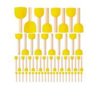Puthernm 60 PZ DIPINTI TONDI Spugne Set 5 Taglie Spazzole Spugne per la Pittura, Pennelli a Spugna per Fai da te, Artigianato e arti per Bambini