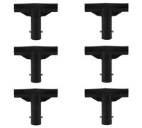 Puthernm Accessori per Netti di Trampolino 6PCS Connettori a Tubo T, Coperchi di a Forma di T 6 Pz