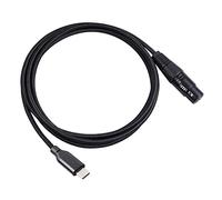 Puthernm Adattatore da USB Tipo C un XLR da Tipo C un XLR Femmina un 3 Pin per Microfono Connettore per Dati Audio per Computer 3 Metri