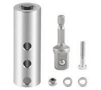 Puthernm Adattatore per Trapano Elettrico con Martinetto per Rimorchio Acciaio Inossidabile con Adattatore per Presa 1/2 Pollice Compatibile con Albero di Trasmissione Jack da 1 Pollice