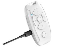 Puthernm Bluetooth Ricaricabile, Controller Wireless, Otturatore per Fotocamera, per Telefoni, E-Book, Pagina di Svolta B