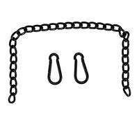 Puthernm Catena per Sedia Sospesa nel Acciaio con 2 Moschettoni, Kit Catena per Amaca Altalena per Carichi Pesanti, per Altalene Amaca (66 Cm)