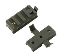 Puthernm Clip per Torcia per con Guida In Nylon, Universale, Accessori da 20 Mm, Clip per Torcia, 1 Paio(B)