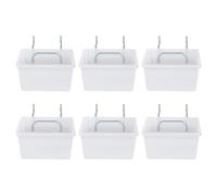 Puthernm Confezione da 6 Contenitori per Pegboard, Ganci per Contenitori per Pegboard, Accessori per Pegboard Diy, Contenitori per Banco da Piccoli Adatti un 1/4-1/8 Peg Board