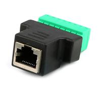 Puthernm Connettore Femmina RJ45 A Morsetto A Vite A 8 Pin Adattatore Prolunga Ethernet per Prolunga Ethernet CCTV Digital DVR Adattatore di Rete RJ45 8p8c Femmina Jack A Connettore A Vite A 8 Pi