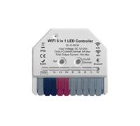 Puthernm Controllore A Striscia A LED WiFi 5-In-1 con App Tuya, Supporto per Controllo Vocale e 2.4G, Ideale per L'Illuminazione Domestica