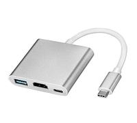 Puthernm Convertitore Adattatore Tipo C per Adattatore Multiporta USB-C Digitale AV MJ1K2AM / Un e USB FW3