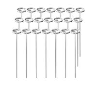 Puthernm Graffette per Tessuto da Giardino, Galvanizzate, 6 Pollici, per Zolla Erbosa, 50 Pezzi