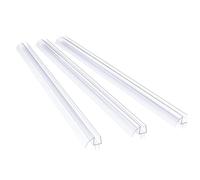 Puthernm Guarnizione Inferiore per Porta Doccia Kit di Installazione per Doccia Componibile A 3 Sezioni Guarnizione per Porta Doccia In Vetro Telaio - per Vetro da 3/8 Pollici