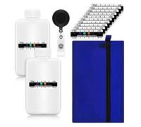 Puthernm Kit Completo per Test Delle Urine da 14 Pezzi: 2 Flaconi Vuoti Portatili, 10 Strisce Reattive Adesive Sensibili Alla Temperatura e Facile da Installare