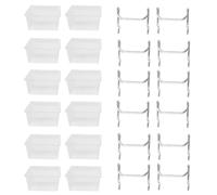 Puthernm Kit Contenitori in Plastica per Forati 12 Pezzi-Contenitori Forati con Ganci-Accessori Forati I Contenitori Banchi Si Adattano Pannello Dei Pioli