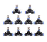 Puthernm Kit Ugello di Nebulizzazione 1/4 di Pollice con Connettori del Dispositivo di Raffreddamento un Spruzzo 'Ugello per di Raffreddamento Mister ad Acqua Esterno 10 Pezzi