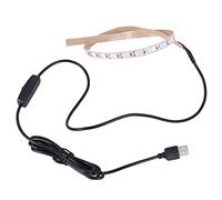 Puthernm Luce Batterica UVC Disinfezione Germicida 5V Lampada Battericida Acari Strisce Luminose Striscia un LED 50X1Cm