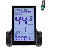 Puthernm M5 Display LCD per Bici Elettrica Misuratore 24V 36V 48V 60V e Accessori per la Sostituzione dello Schermo del Pannello LCD per Scooter per Bici Elettrica da Montagna (5PIN)
