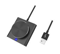 Puthernm Manopola di Controllo del Volume USB, Regolatore Audio Esterno con USB per Altoparlanti PC.