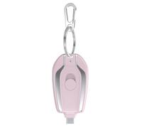 Puthernm Mini Power Bank Portatile 1200MAh Powerbank Telefono Cellulare Batteria Esterna di Ricambio per Smartphone, Tipo C Resistente Facile da Installare Facile da Usare Rosa