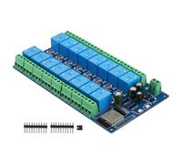 Puthernm Modulo Relè A 16 Canali Alimentatore DC5-12V Scheda di Sviluppo ESP32 Modulo di Sviluppo Secondario ESP32-WROOM