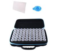 Puthernm Organizzatore di Conservazione Semi A 60 Scomparti, Set di Scatole Porta Semi con Borsa con Zip e Etichette Adesive (Semi Non Inclusi)