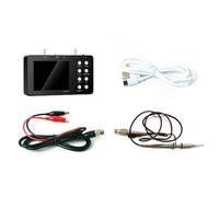 Puthernm Oscilloscopio Digitale A Doppio Canale SCO2 Frequenza di Campionamento 50 M Larghezza di Banda Analogica 10 Mhz One Key AUTO Anti Burning Facile da Usare Nero SET 2