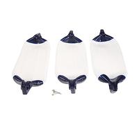 Puthernm Parafango Marino Gonfiabile Paraurti Ancoraggio nel PVC 3PZ Usato per Barche, Barche Vela, ECC. Cuddy (4.5X16 Pollici)