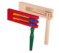 Puthernm per Feste Messicane Scherzo A Cricchetto Noise Maker Strumento Musicale A Strato Singolo Calcio Messico Campana A Mano in Legno Durevole