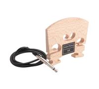 Puthernm Ponte per Violino da 1 Pezzo Con Pickup Piezo Montato Internamente per La Sostituzione di Parti di Violino Elettrico Full Size 4/4