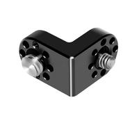 Puthernm Prolunga A Vite 1/4 3/8 Adattatore di Montaggio Ad Angolo Retto di 90° per Monitor Treppiede Trasmissione Immagini Video Gabbia Fotocamera DSLR