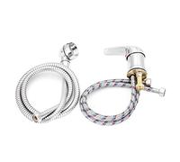 Puthernm Rubinetto per Vasca un Singolo Rubinetto Soffione Doccia Tubo Flessibile Miscelatore un Pressione Parrucchiere Animali Domestici Rubinetti Estensori