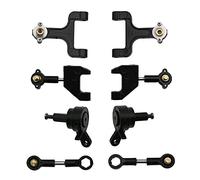 Puthernm Set di Coppe Sterzo per Braccio Oscillante Superiore e Inferiore in Metallo per D12 D42 1/10 Accessori di Ricambio per Auto RC