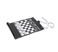 Puthernm Set di Scacchi Backgammon Arrotolabile Mini Gioco da Tavolo Portatile in PU per Bambini Gioco da Tavolo Backgammon per Famiglie da Viaggio All'Aperto Facile da Installare Facile da Usare