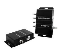 Puthernm Splitter Video Multiplexer Video CCTV A 4 Canali con Processore Quadruplo Colore Analogico