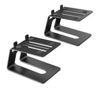 Puthernm Supporti per Altoparlanti da Tavolo, 1 Paio, Supporto per Monitor da Studio con Cuscinetto per Smorzamento delle Vibrazioni e Design con Inclinazione di 5° Migliorato