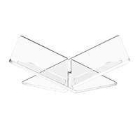 Puthernm Supporto per Libri In Acrilico Trasparente Trasparente, Supporto per Libri di Testo, Supporto per Libri Aperti e Chiusi, Riviste