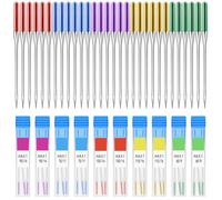 Puthernm Taglie 9, 11, 14, 16, 18 universali per macchina da cucire, 30 pezzi - colori vivaci, da cucito punto regolare