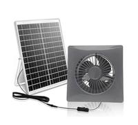 Puthernm Ventilatore Solare Ad Alta Velocità da 6 Pollici con Pannello da 8W per per, Serre e Capannoni.