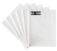 PUTOAHAO 100 Pezzi Buste Trasparenti Anelli A4,Cartelline Trasparenti A4 in PP (