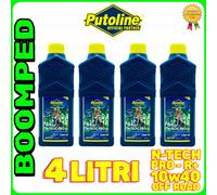 PUTOLINE N-TECH PRO R+ 10W40 olio sintetico MOTO CROSS JASO MA2 4 litri 04PT01