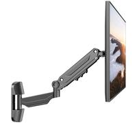 PUTORSEN Support Mural Ecran PC de 17-42 Pouces Écran PC et TV, Bras Ecran PC, Support Ecran PC Mural, Inclinaison, Pivotement, Rotation et Hauteur Réglable, Load 12KG, VESA 75/100 mm