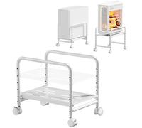 PUTORSEN Supporto a torre per computer sotto la scrivania, supporto per CPU con ruote di bloccaggio a 360°, supporto regolabile in altezza per la maggior parte delle torri medie, carico massimo 29,9