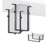 PUTORSEN Supporto da scrivania per PC per case Mid/Mini-Tower, supporto CPU verticale/orizzontale fino a 35 kg, rack salvaspazio per computer ATX/Micro-ATX/Mini-ITX (nero)