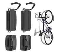 PUTORSEN Supporto Parete Bicicletta Verticalmente - Orientabile Gancio Bici Muro per Garage e Interni,Salvaspazio e Facile da Appendere Appendi Bici da Muro,Portata 35kg（2 pz.）