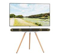 PUTORSEN Tripod Supporto TV Universale, Dimensioni Schermo 43"-65", LCD/LED/OLED/QLED, Girevole e Adattabile in Altezza, Max VESA 400 x 400mm, Design Elegante, Bianca
