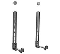 PUTORSEN Universale Staffa Soundbar Supporto per Soundbar con/senza fori,per soundbar per il montaggio sopra o sotto la TV con altoparlante, Supporto fino a 15kg, nero
