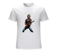 PUTOT Bruces The E Street Band Springsteens Mens Unisex T-Shirt Graphic Print Top White Tee M