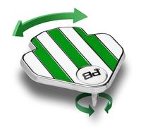 PuttBANDIT Marcatore per palline da golf (verde) - Aiuto per l'allineamento delle palline da golf per un puntamento più accurato e allineamento della palla - Struttura in metallo - Regole conformi
